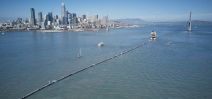 The Ocean Cleanup System 001 has been launched in the San Francisco Bay Photo