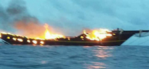 Waow liveaboard severely damaged in fire Photo